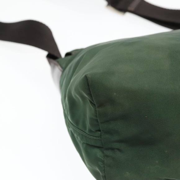 PRADA Shoulder Bag Nylon Green Brown Silver Auth bs18578 - Picture 16 of 16